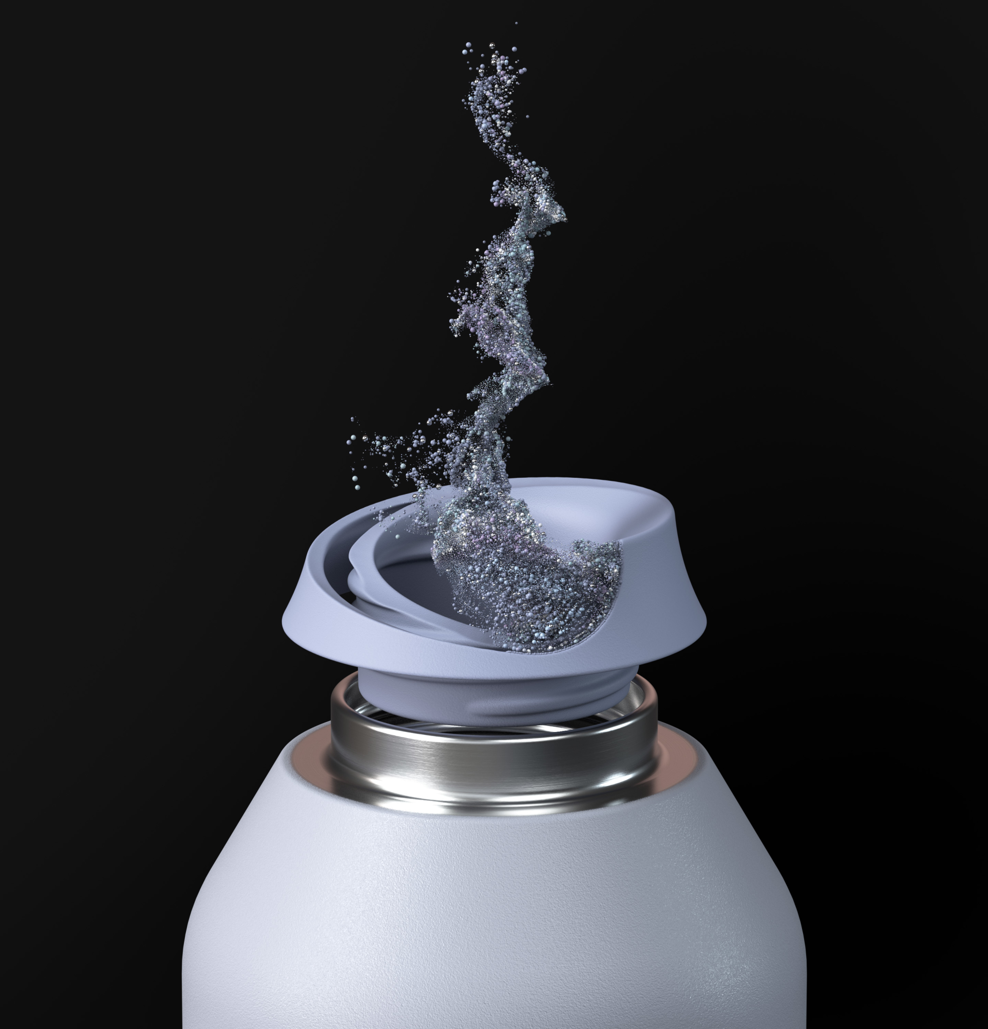 Product CGI Particle Simulation