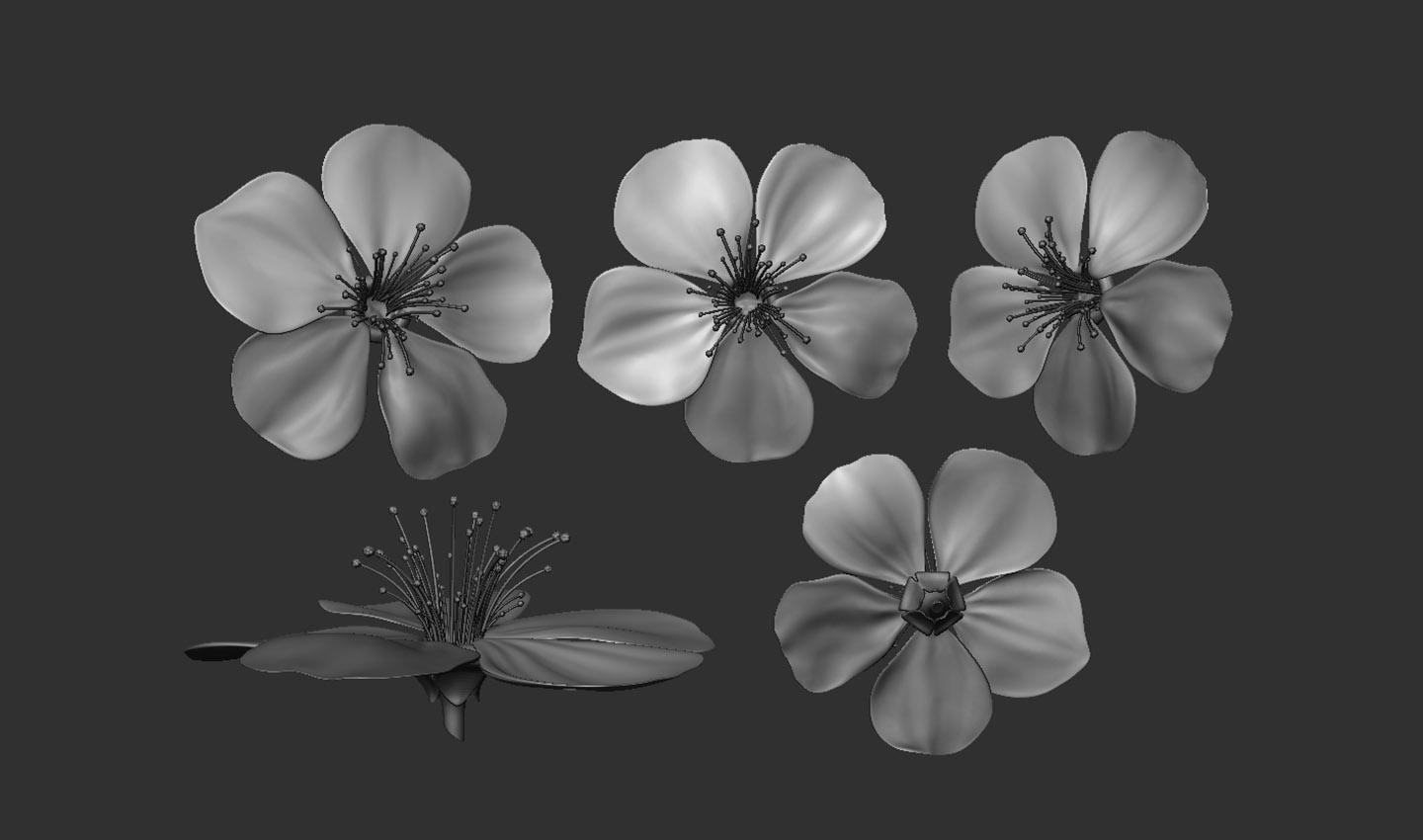 Vanilla Flower Sculpts