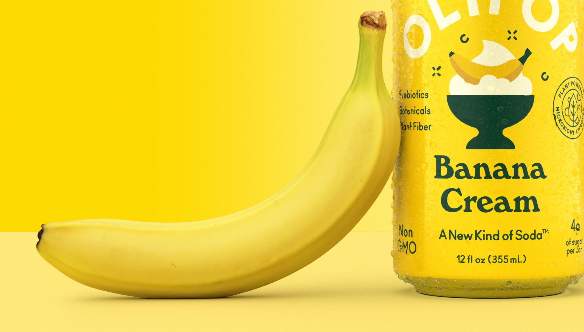 OLIPOP Banana Cream Drinks CGI Food CGI