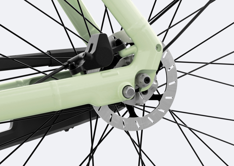VanMoof S4 Disc Brake Melon CGI Example