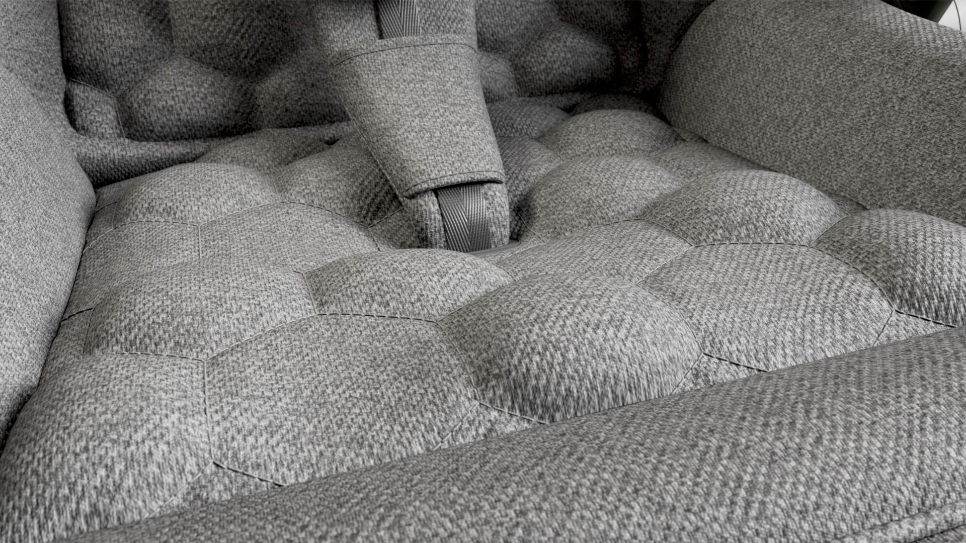 Product CGI VFX Grey Pushchair Fabric Example