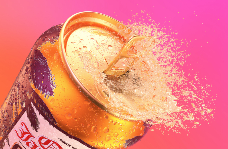 Old Jamaica Can Product CGI Fizz