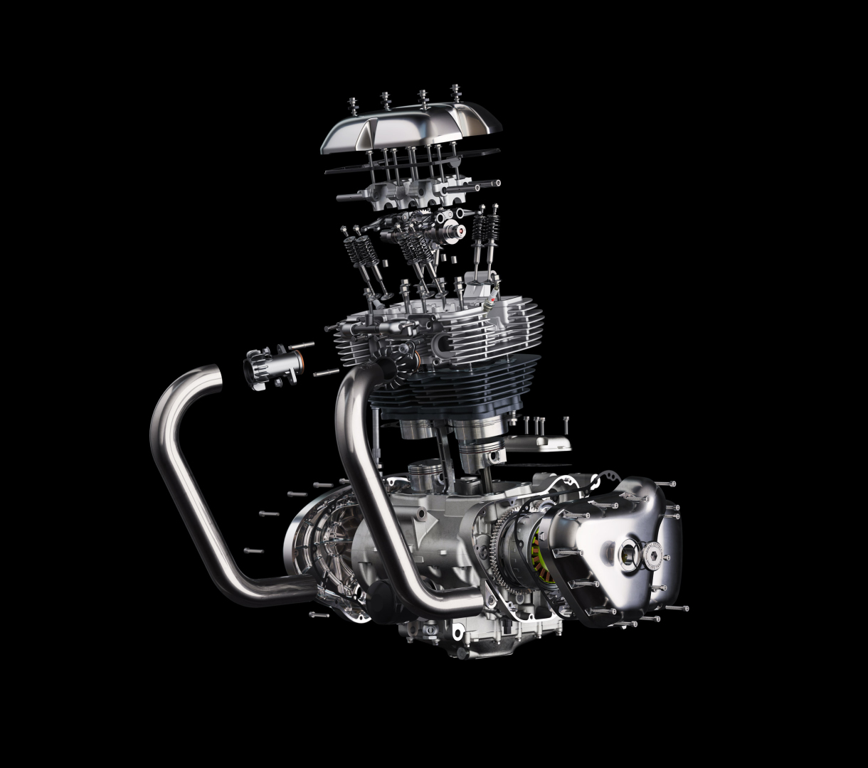 Royal Enfield 650 Engine CGI VFX Production