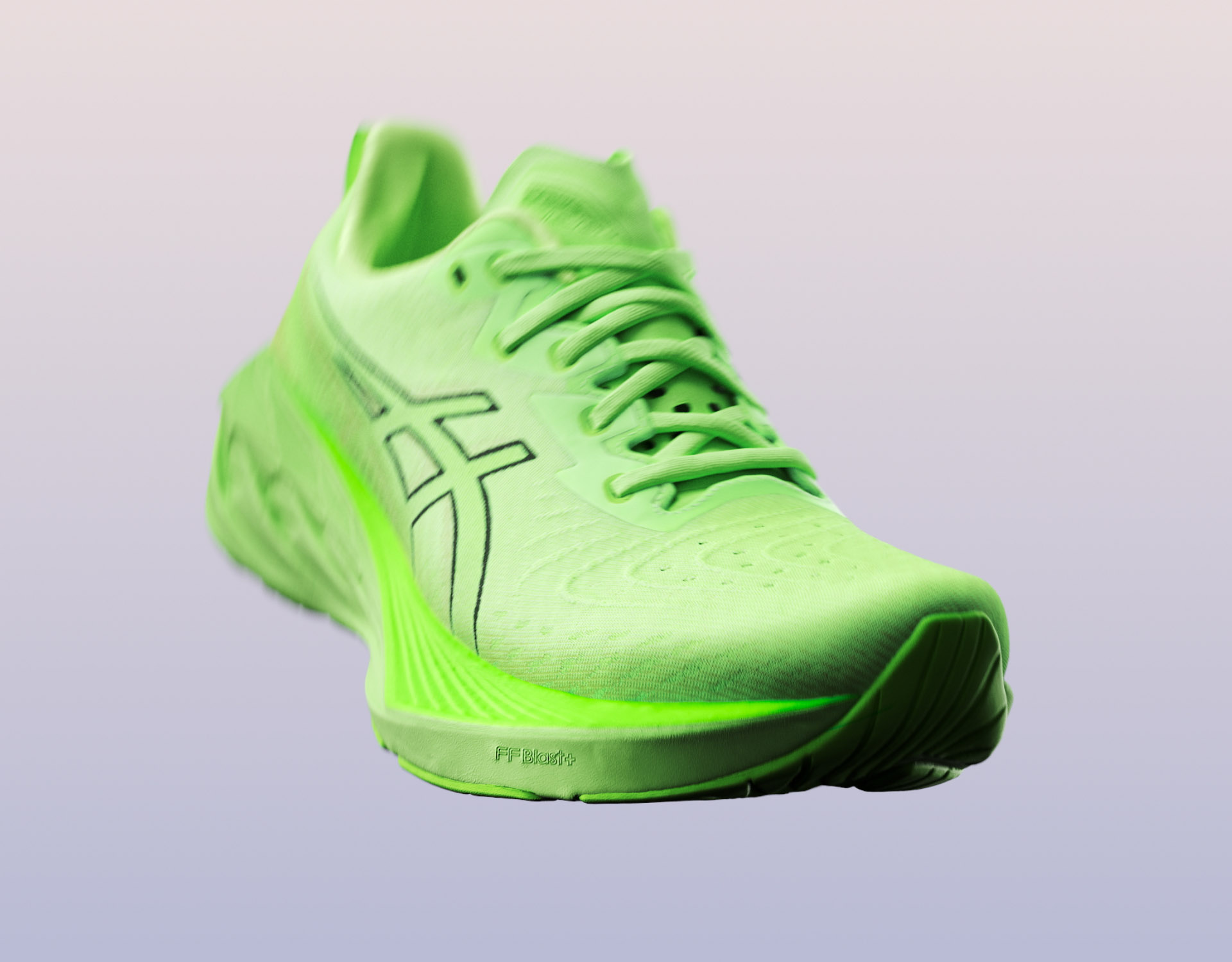 ASICS Novablast 4 CGI VFX Tech Film Motion Take Off Style Frame