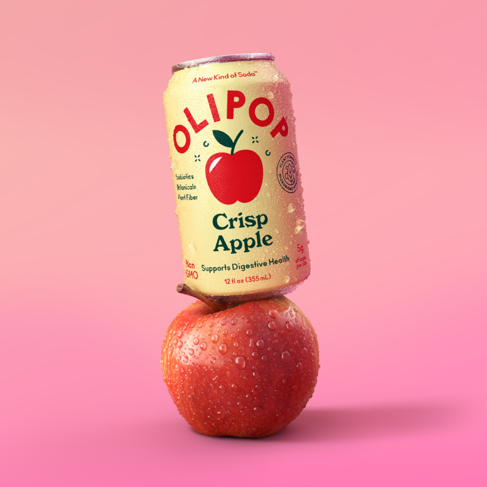 OLIPOP Drink CGI VFX Hero Visual
