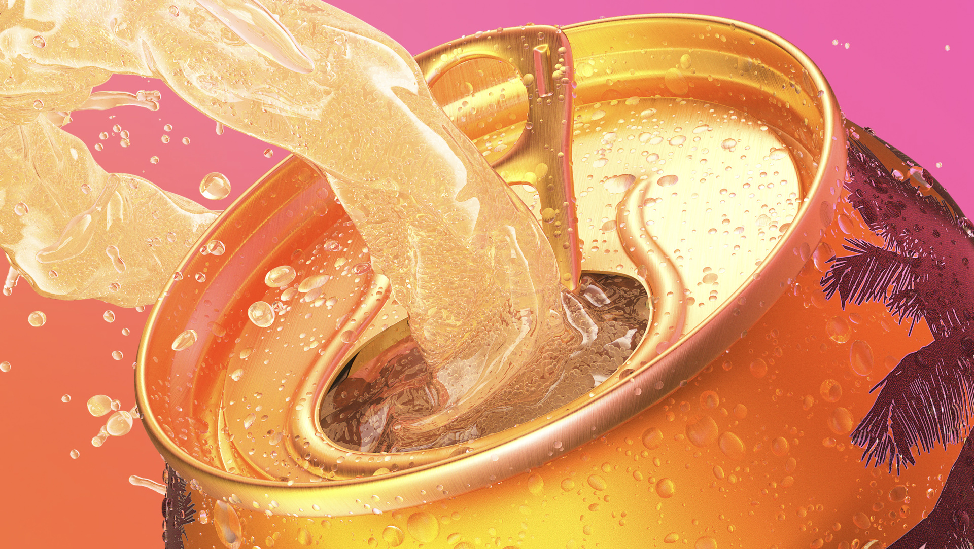 Old Jamaica Liquid Sim Can Condensation Detail