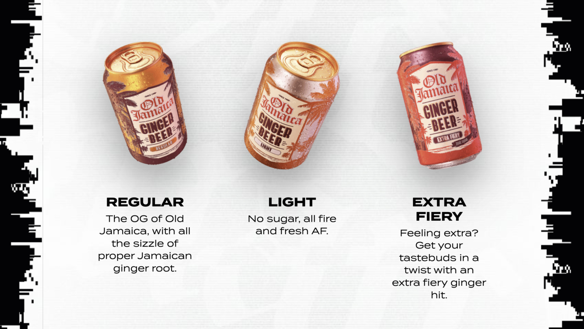 Old Jamaica Web Application Regular Light Extra Fiery Cans