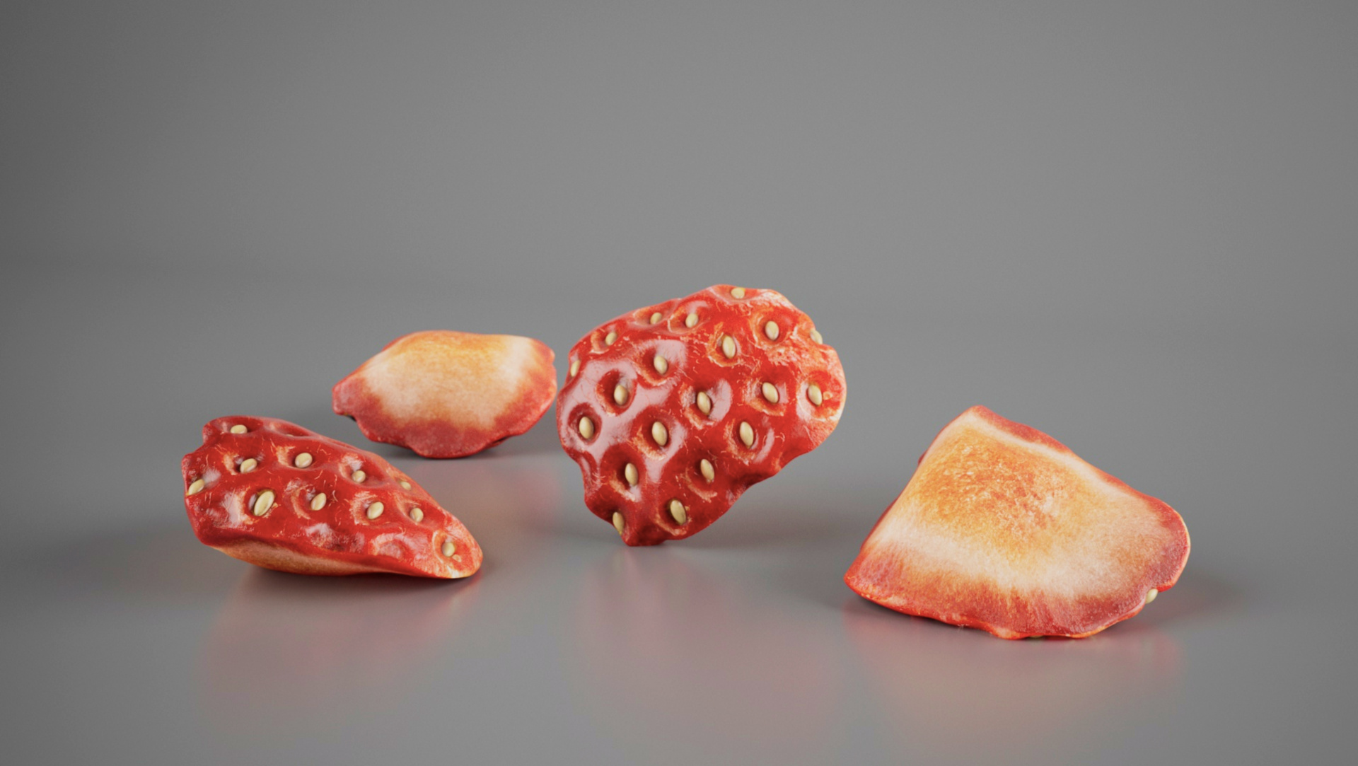 Twister Fruit Strawberry Render