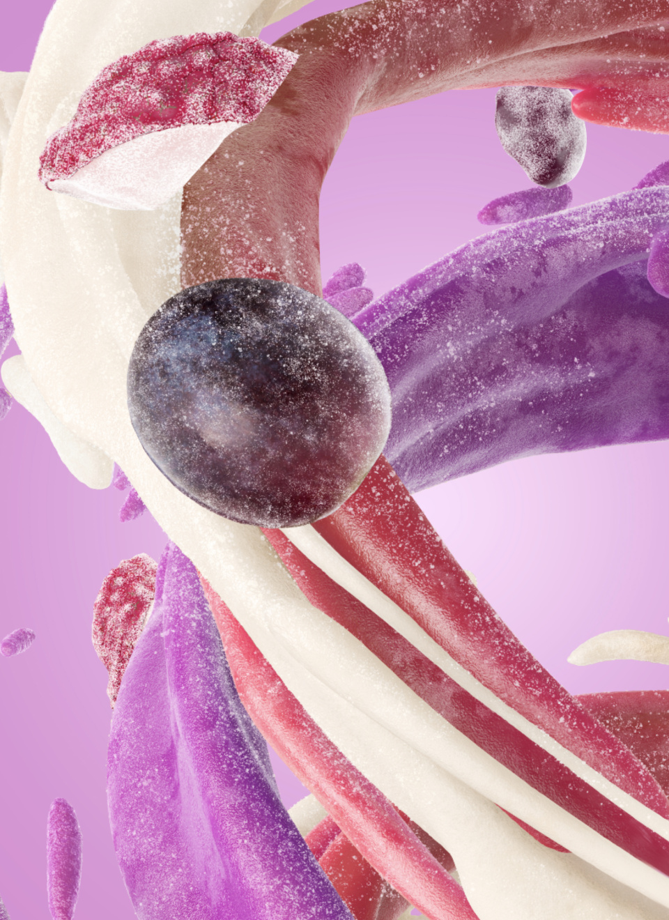 Twister Frost Grape Macro Detail