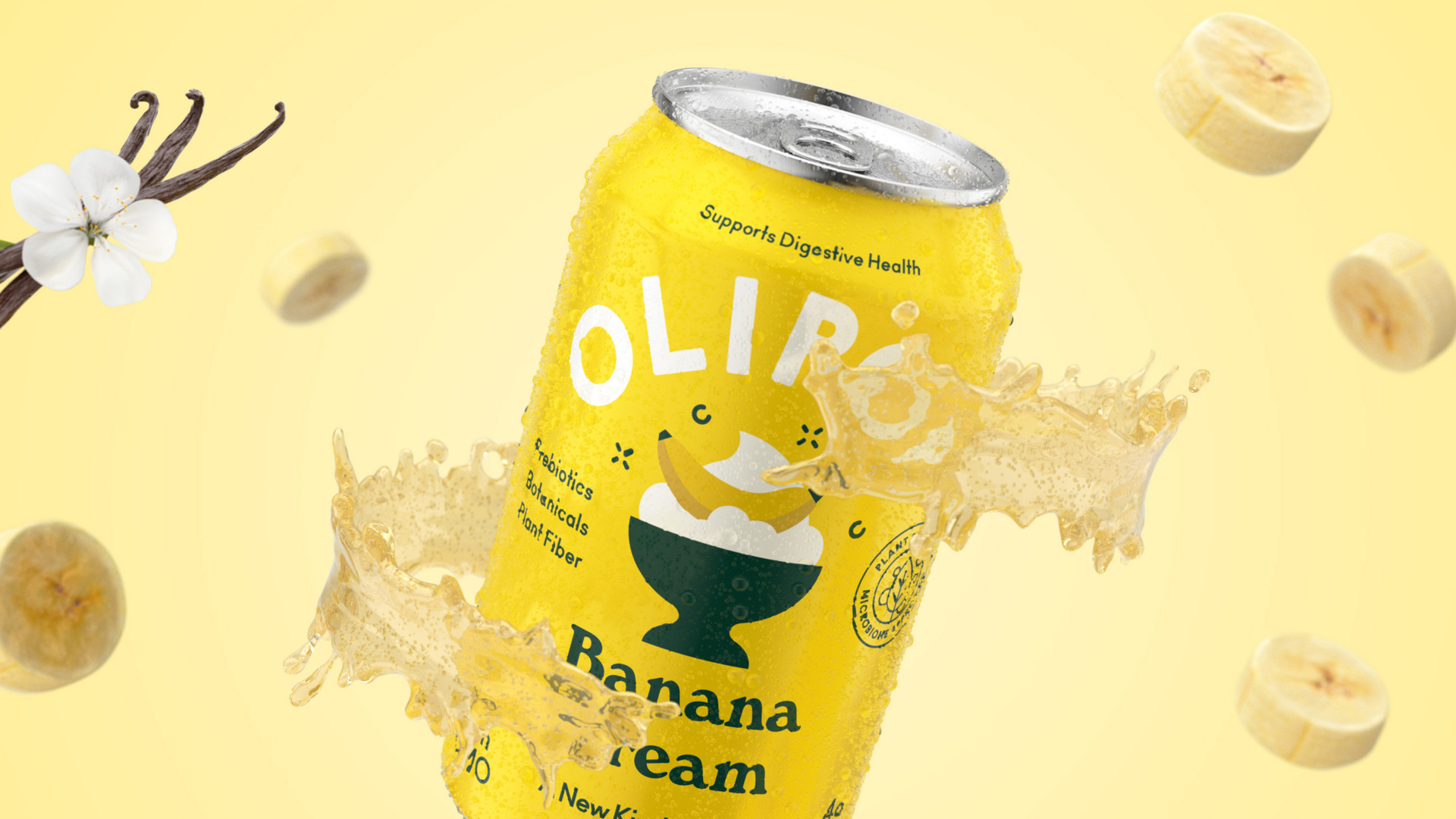 Olipop Banana Cream