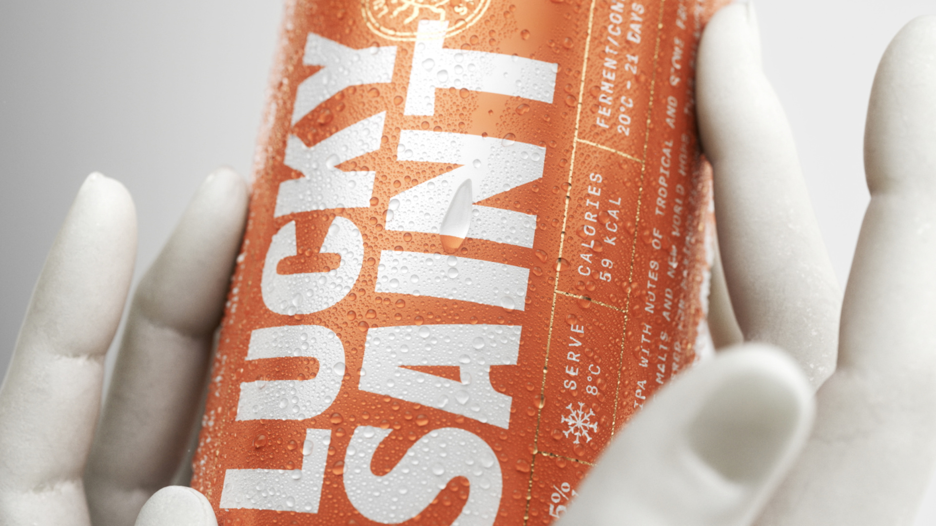 Can Visual Expertise Lucky Saint Hazy IPA