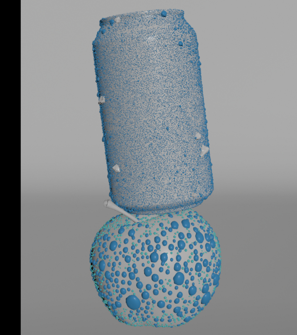 Olipop Crisp Apple Condensation Ice Chunks Viewport