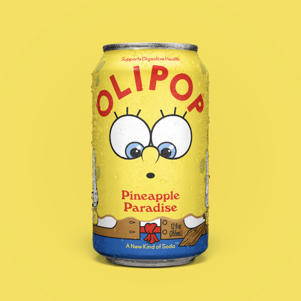 Olipop Pineapple Paradise SpongeBob