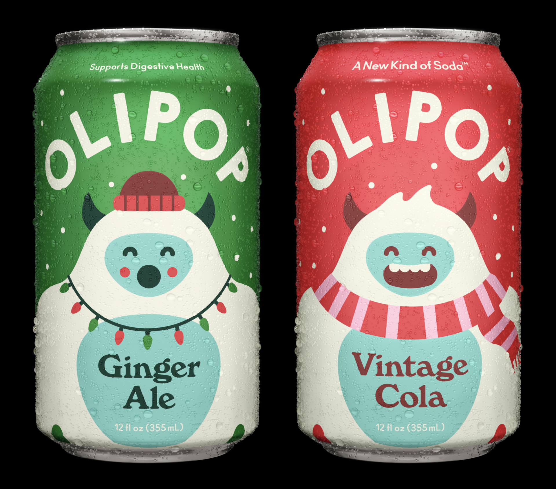 Olipop Yeti Ginger Ale Vintage Cola
