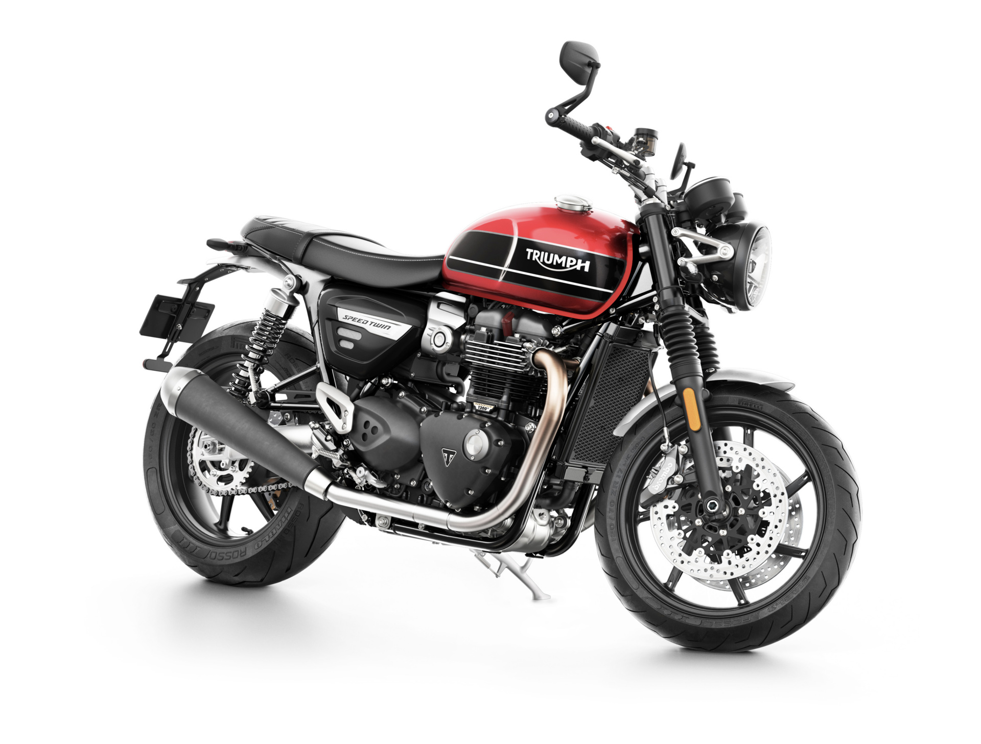 Triumph Speed Twin Front Quarter Korosi Red