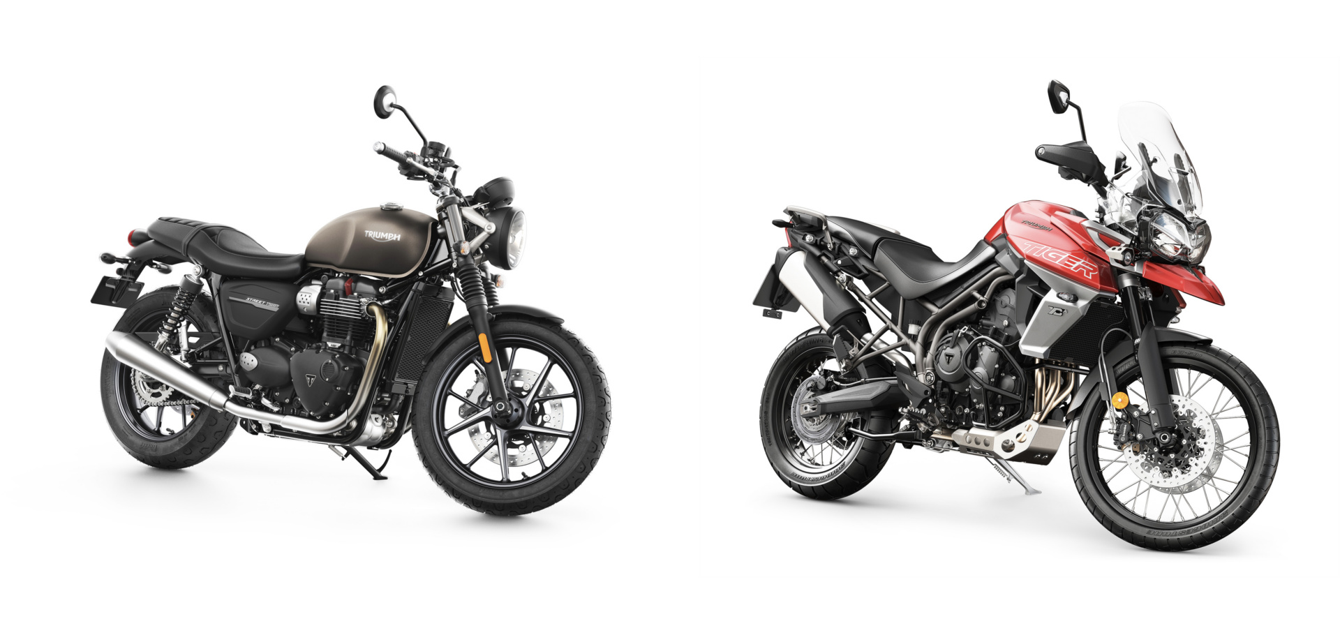 Triumph Tiger 800 + Street Twin CGI