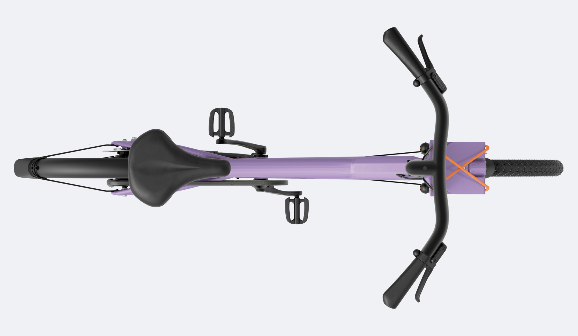 Vanmoof X4 Purple Top Down