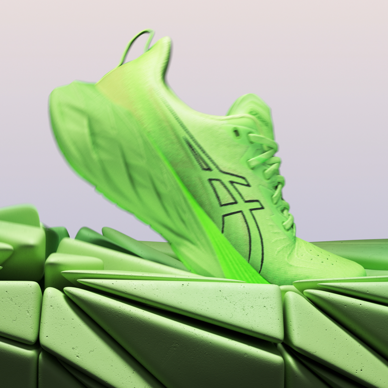 ASICS Novablast 4 M Foam Shoe Profile Landing Image Tile 3A