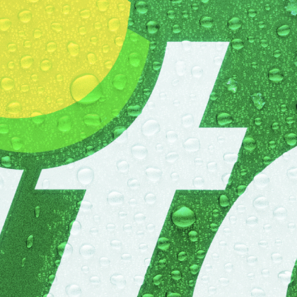 Sprite Rebrand Graphic Condensation Frost Logo Close Up Image Tile 3D