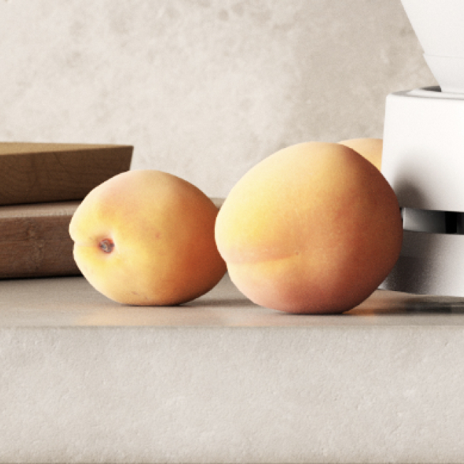 WonderLab Interior R&D Kenwood Lifestyle Scene Prop Halo Kitchen Apricot Counter Image Tile 1C